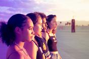 Looking at the sunrise